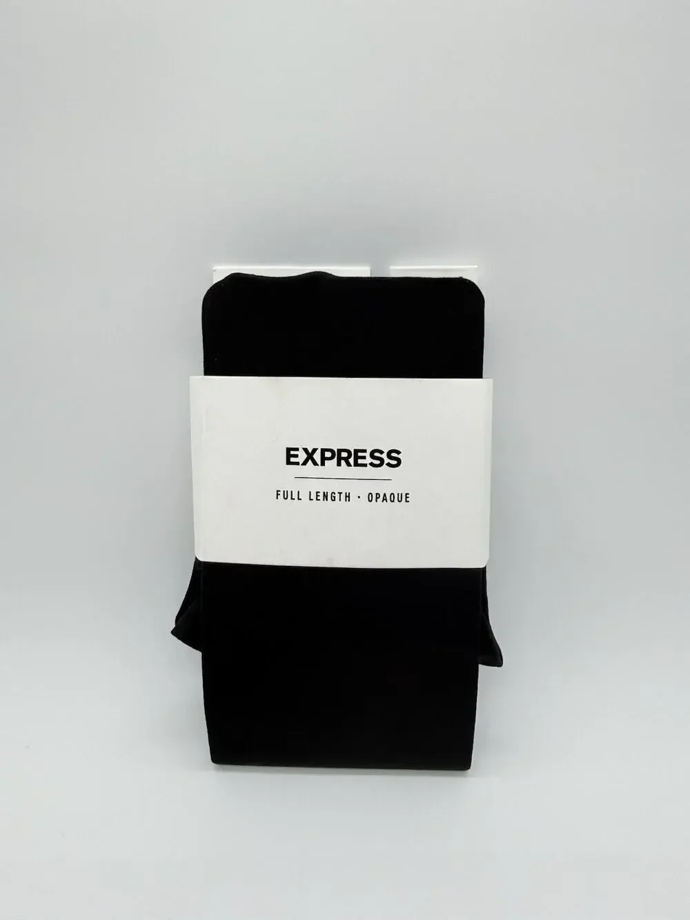 Women's Express Full Length Opaque Tights Black Size S/M New